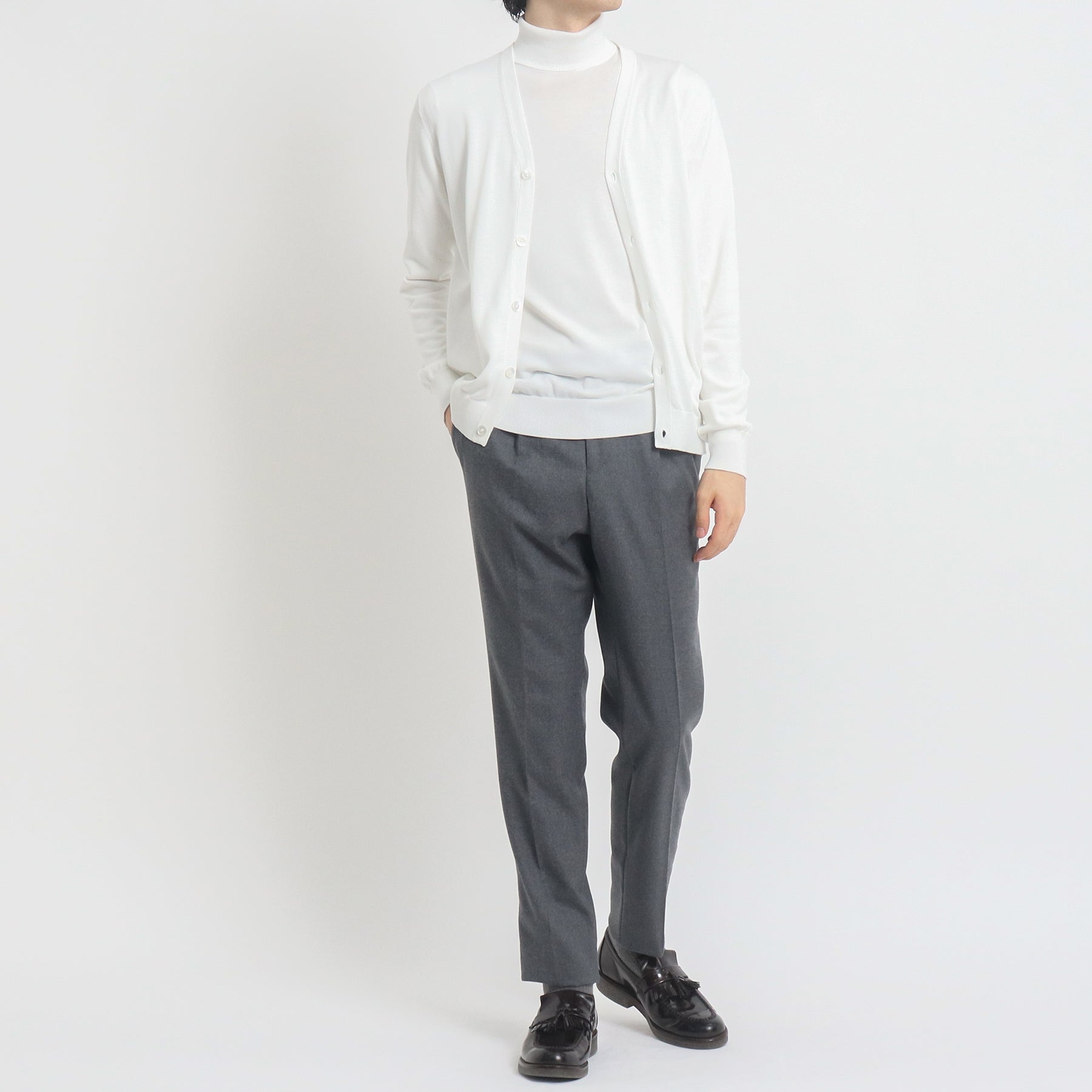 Knit Cardigan Color: White
