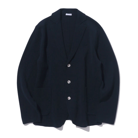 Milano Rib Knit Jacket Color: Navy