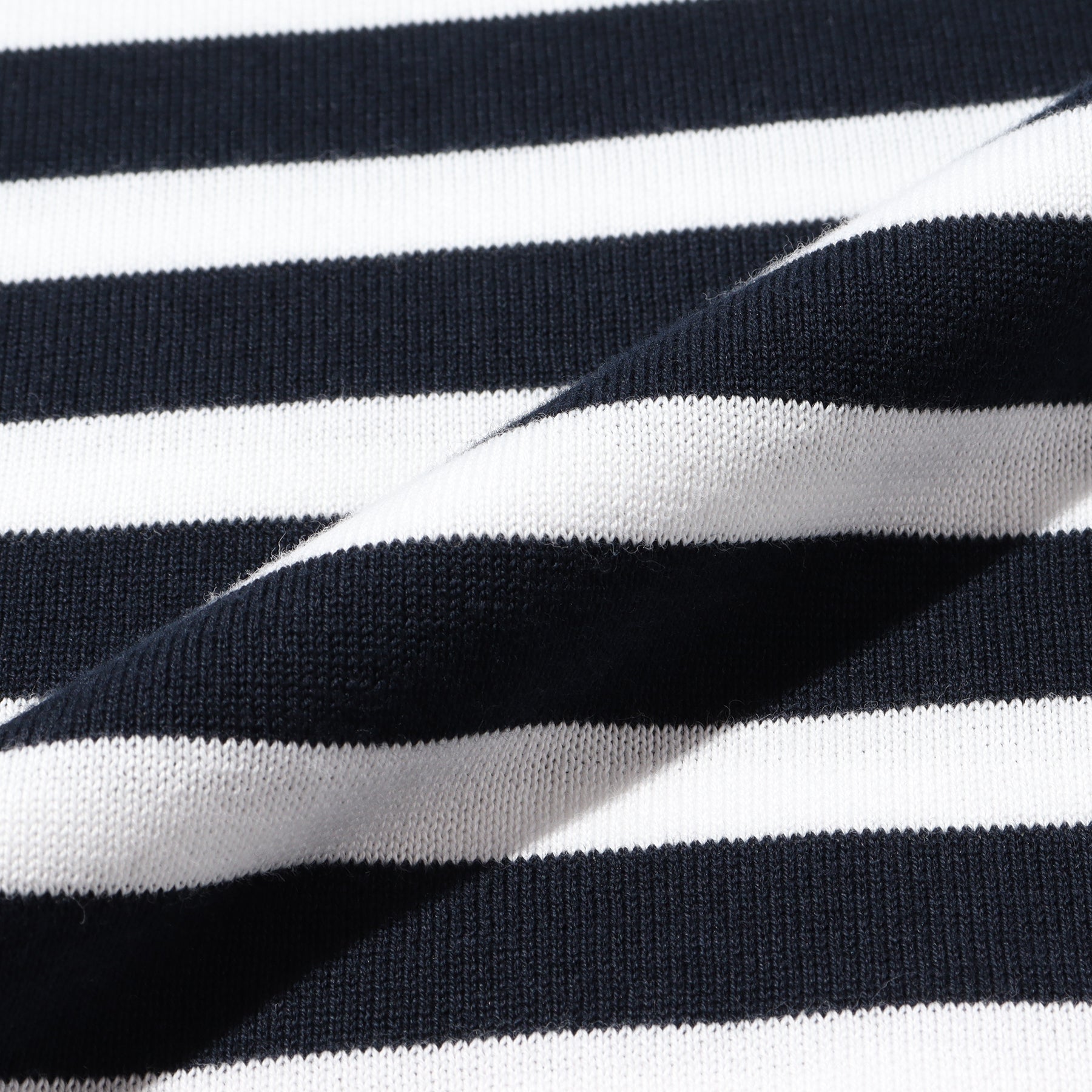 スビンプラチナム ボーダーニットTシャツ ネイビー×ホワイト