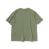 スビンプラチナムマイクロパイルビッグTシャツグラスグリーンの背面を写した商品画像