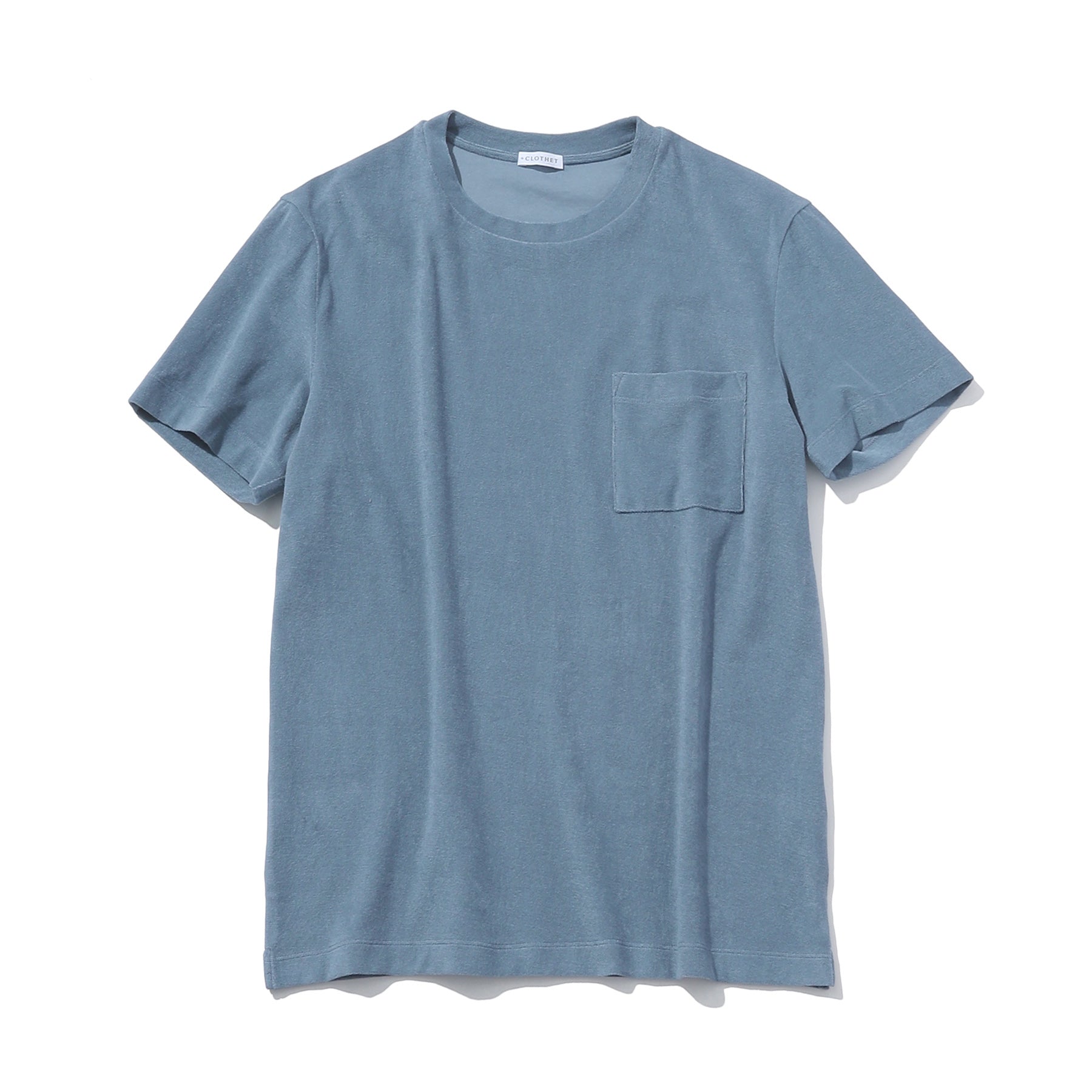 Tailored Ribbed Hem T-shirt Color: Mist