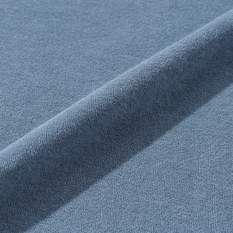 スビンプラチナムマイクロパイルビッグTシャツスモークブルーの生地を写した商品画像