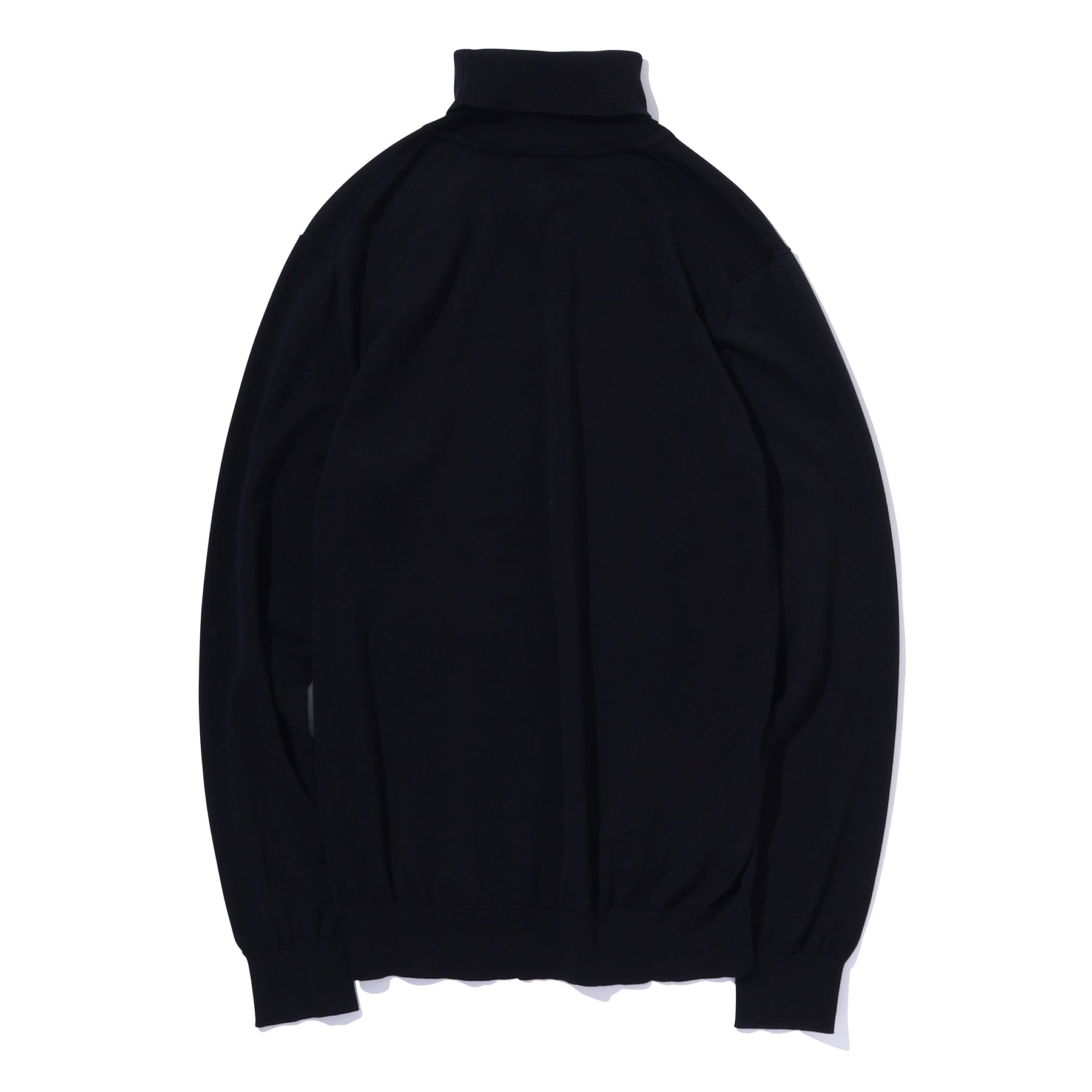 AAAAAA　Cニット　ブラック ヘリンボーン タートルネックニット（ニット/セーター）｜NICOLE