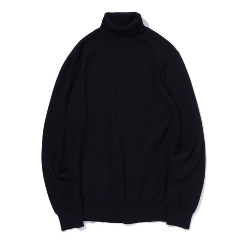スビンプラチナムタートルネックニットブラックの商品画像