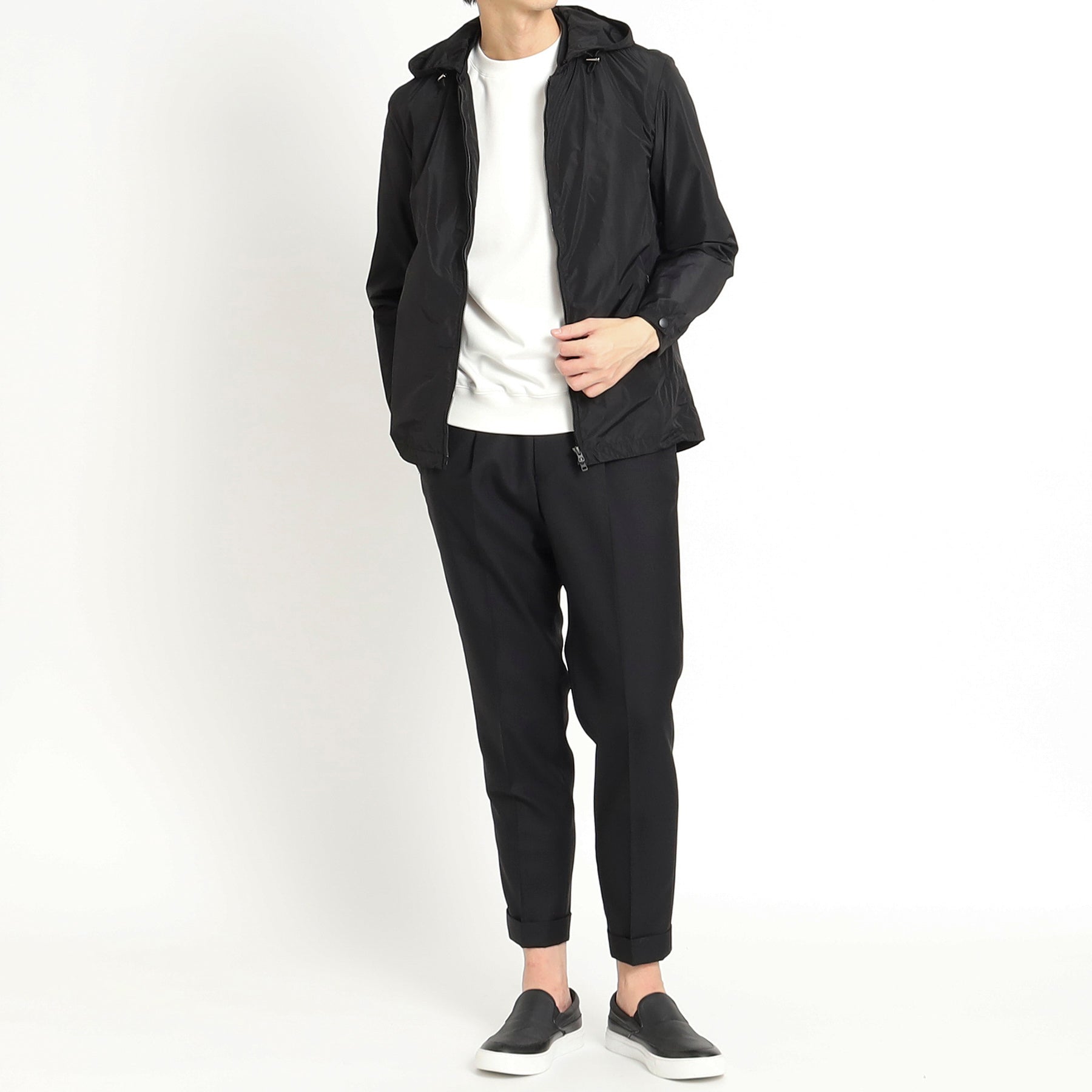 テックウールツイル イージートラウザー ブラック | ＋CLOTHET ONLINE