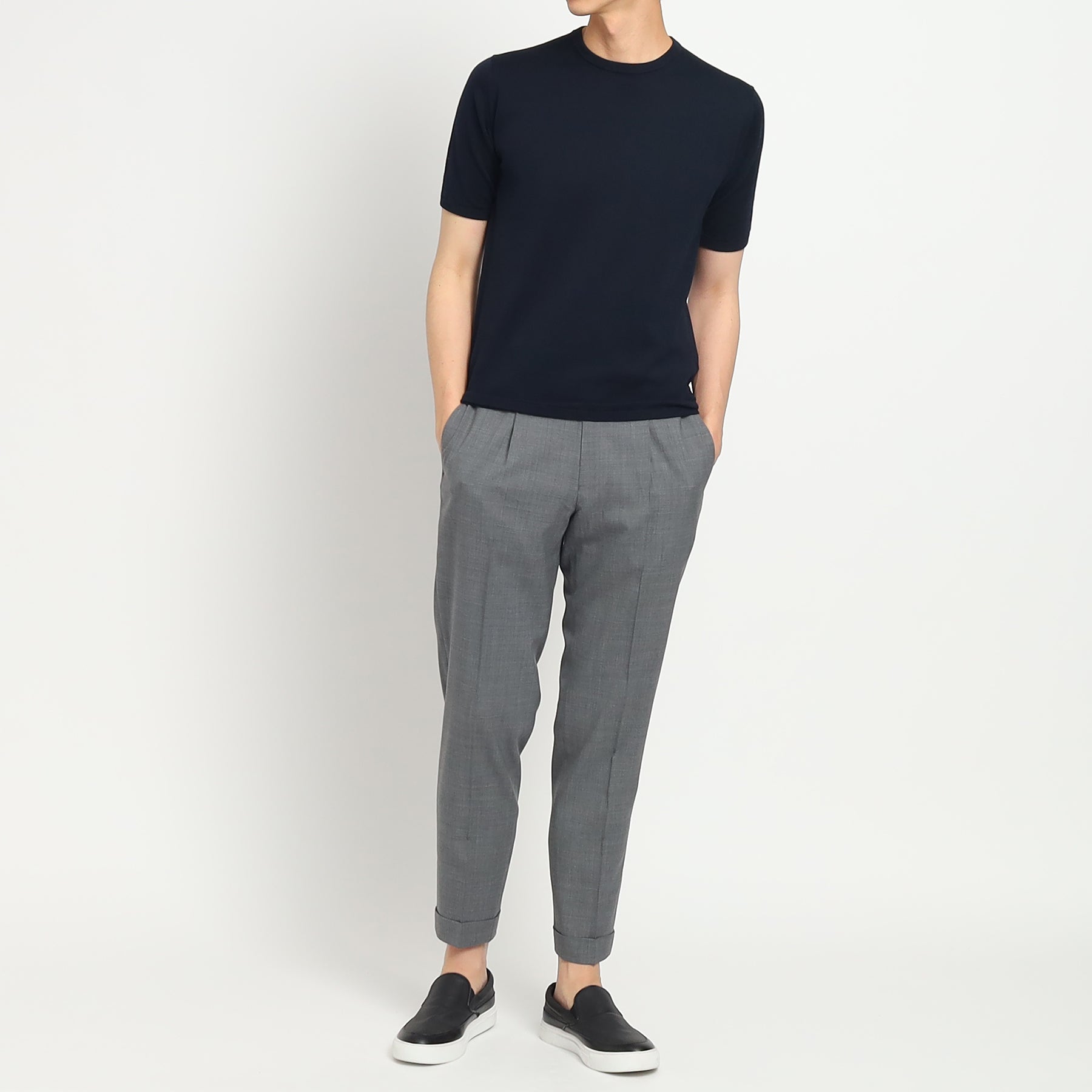 テックウール®トロピカル イージートラウザー グレー