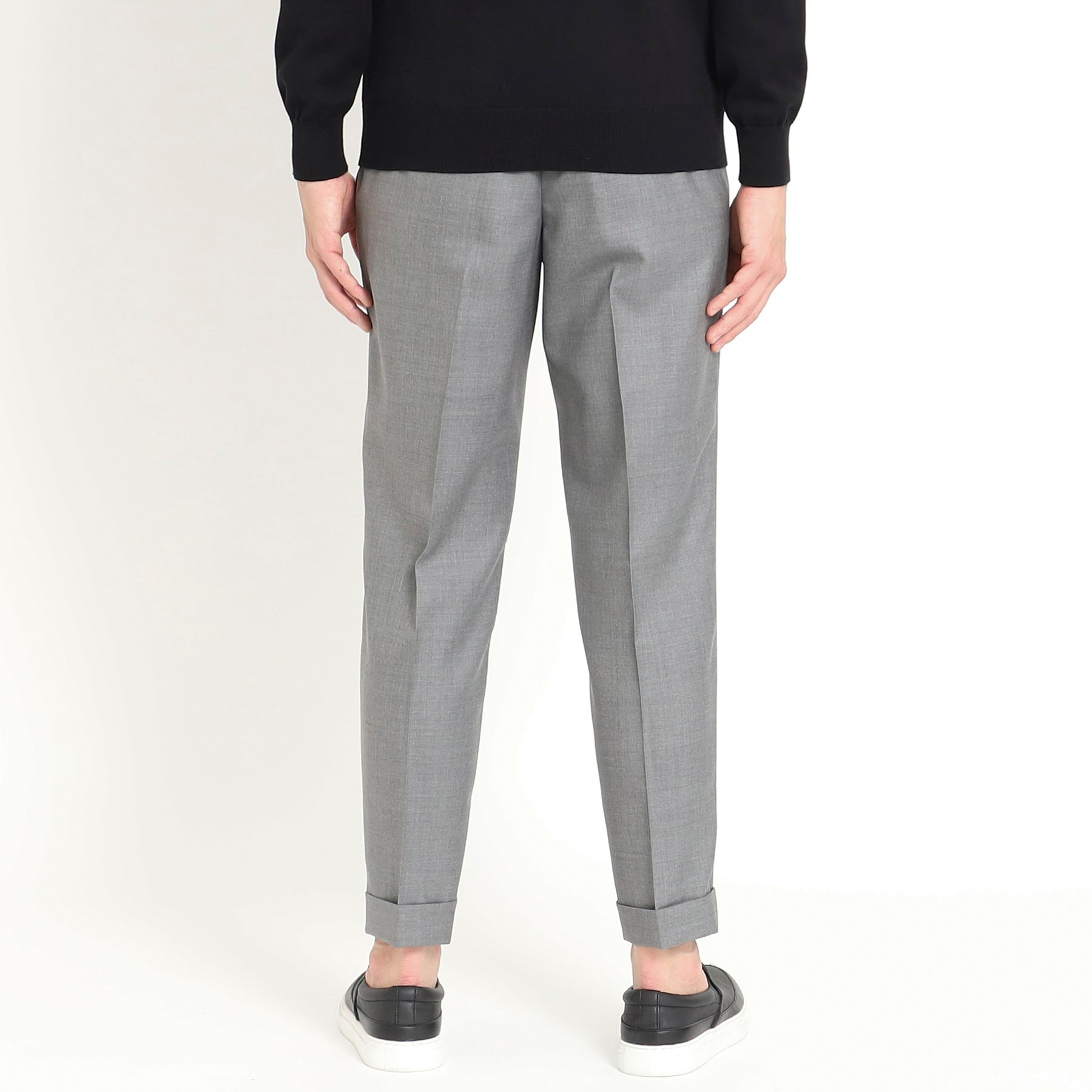 テックウールツイル イージートラウザー ライトグレー