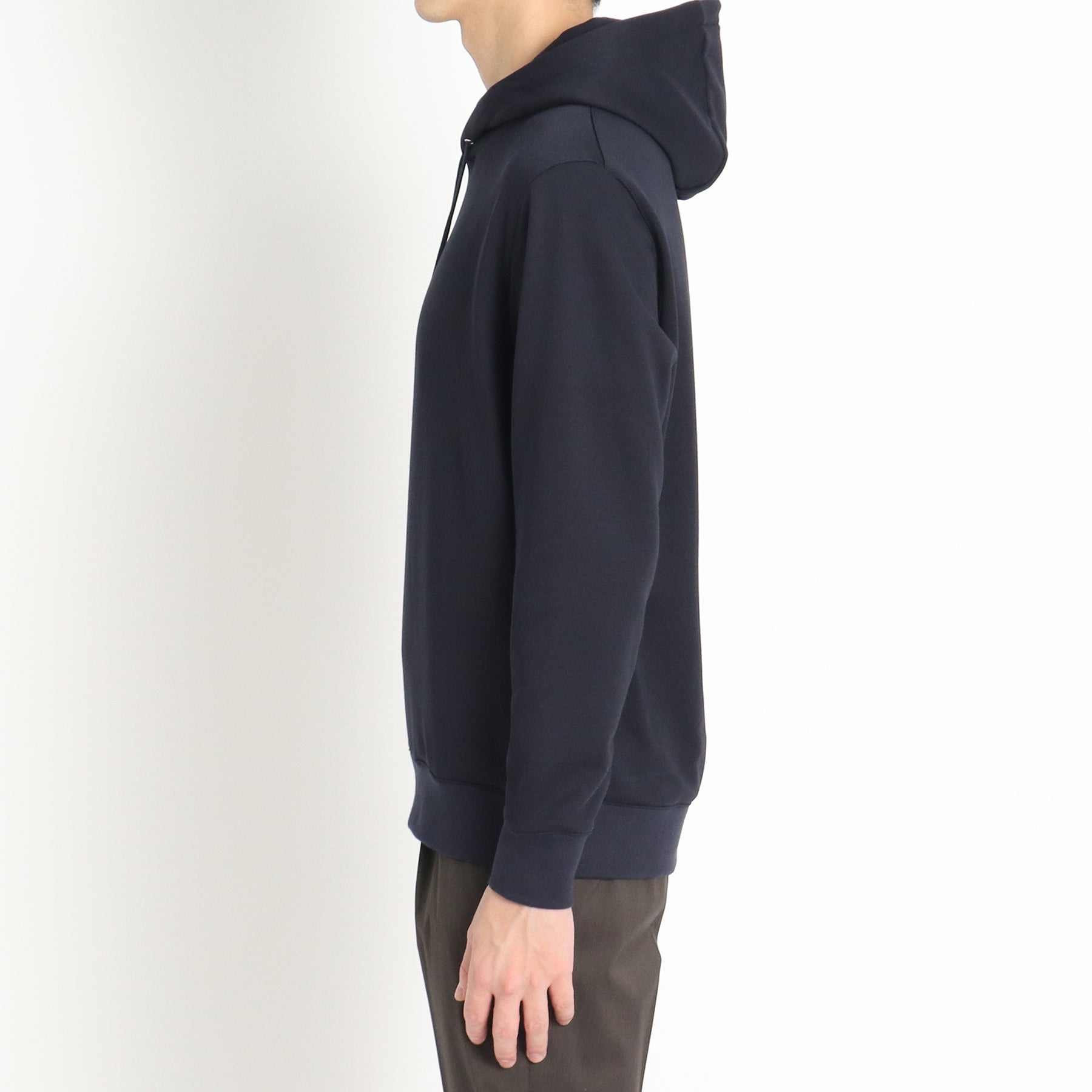 Urake Hoodie(スビンプラチナム 裏毛フーディー) ネイビー | ＋CLOTHET