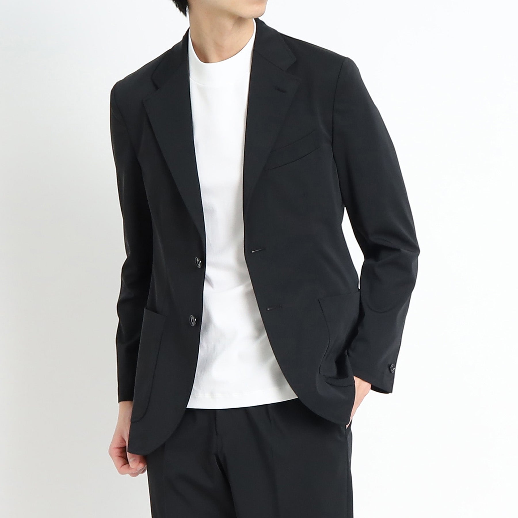 マットツイスト イージージャケット ブラック | ＋CLOTHET ONLINE