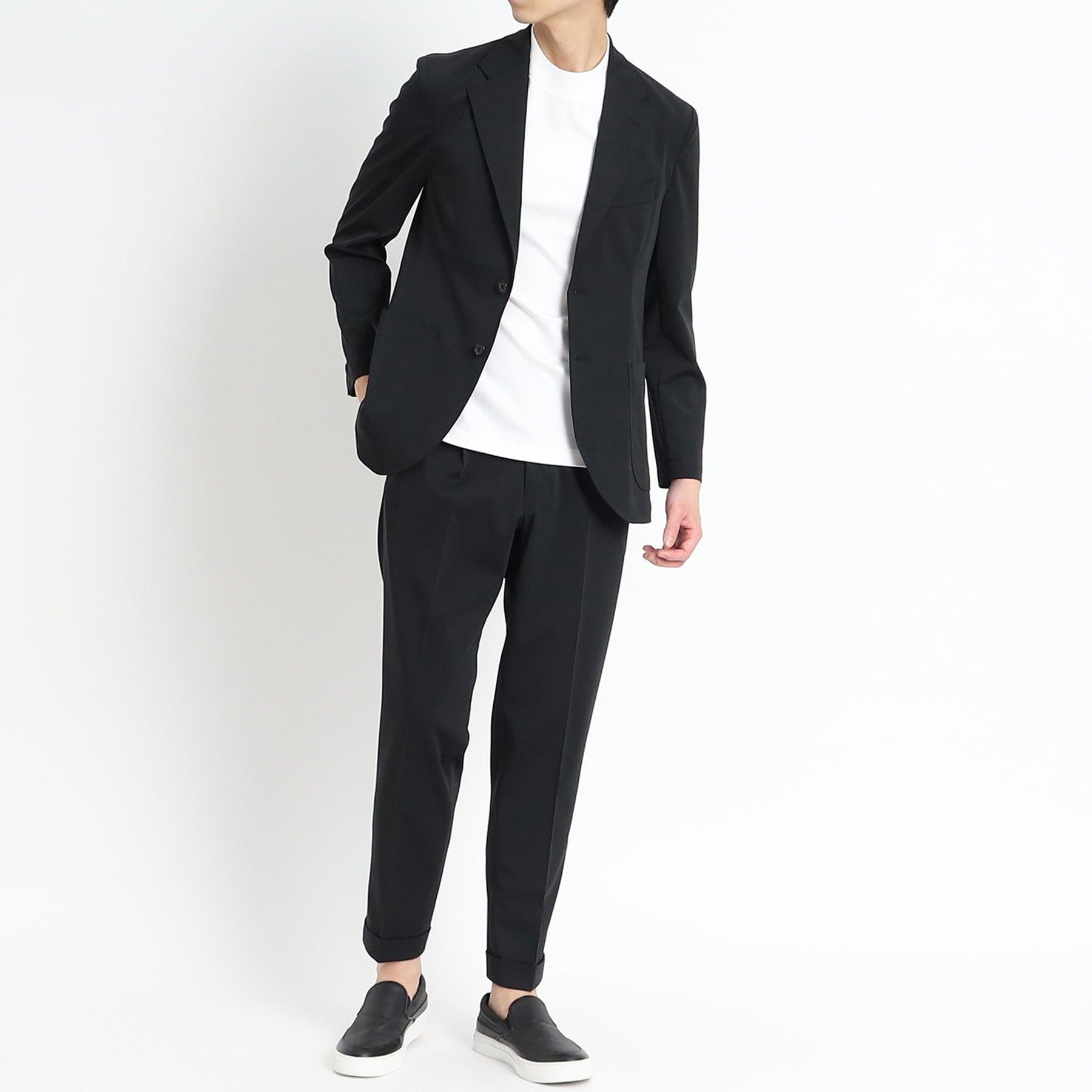 +CLOTHET マットツイスト　ジャージ　ジャケット マットツイストフライトジャケット ブラック – MINIMAL WARDROBE