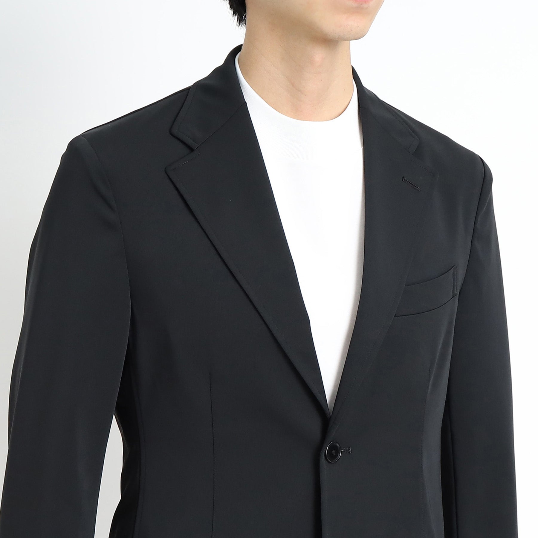 +CLOTHET マットツイスト　ジャージ　ジャケット マットツイストフライトジャケット ブラック – MINIMAL WARDROBE