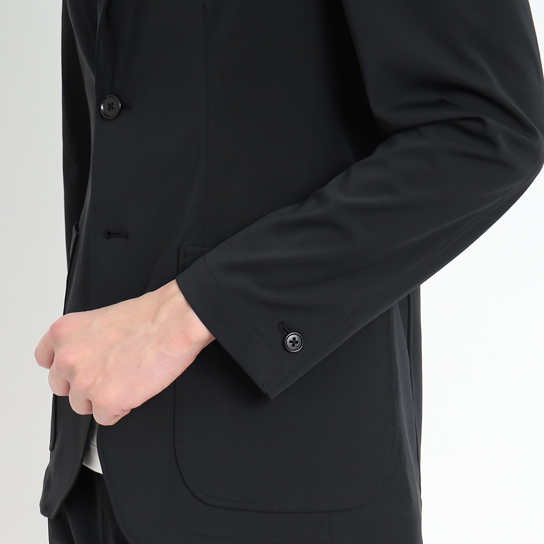 マットツイスト イージージャケット ブラック | ＋CLOTHET ONLINE