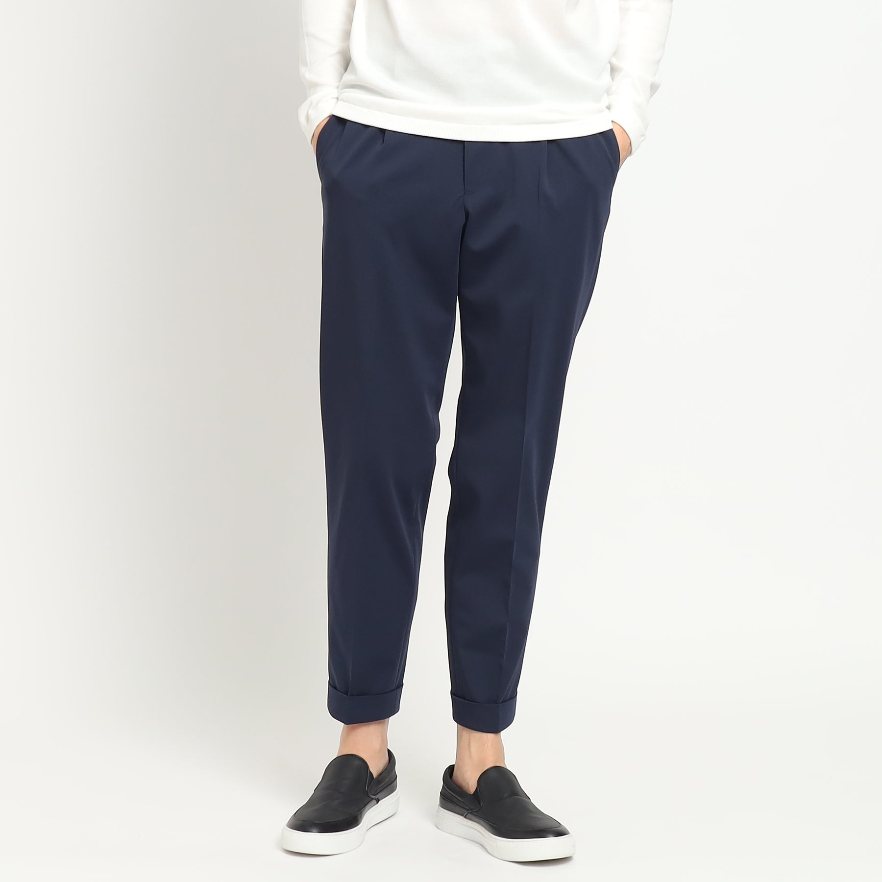 マットツイスト イージートラウザー ネイビー | ＋CLOTHET ONLINE