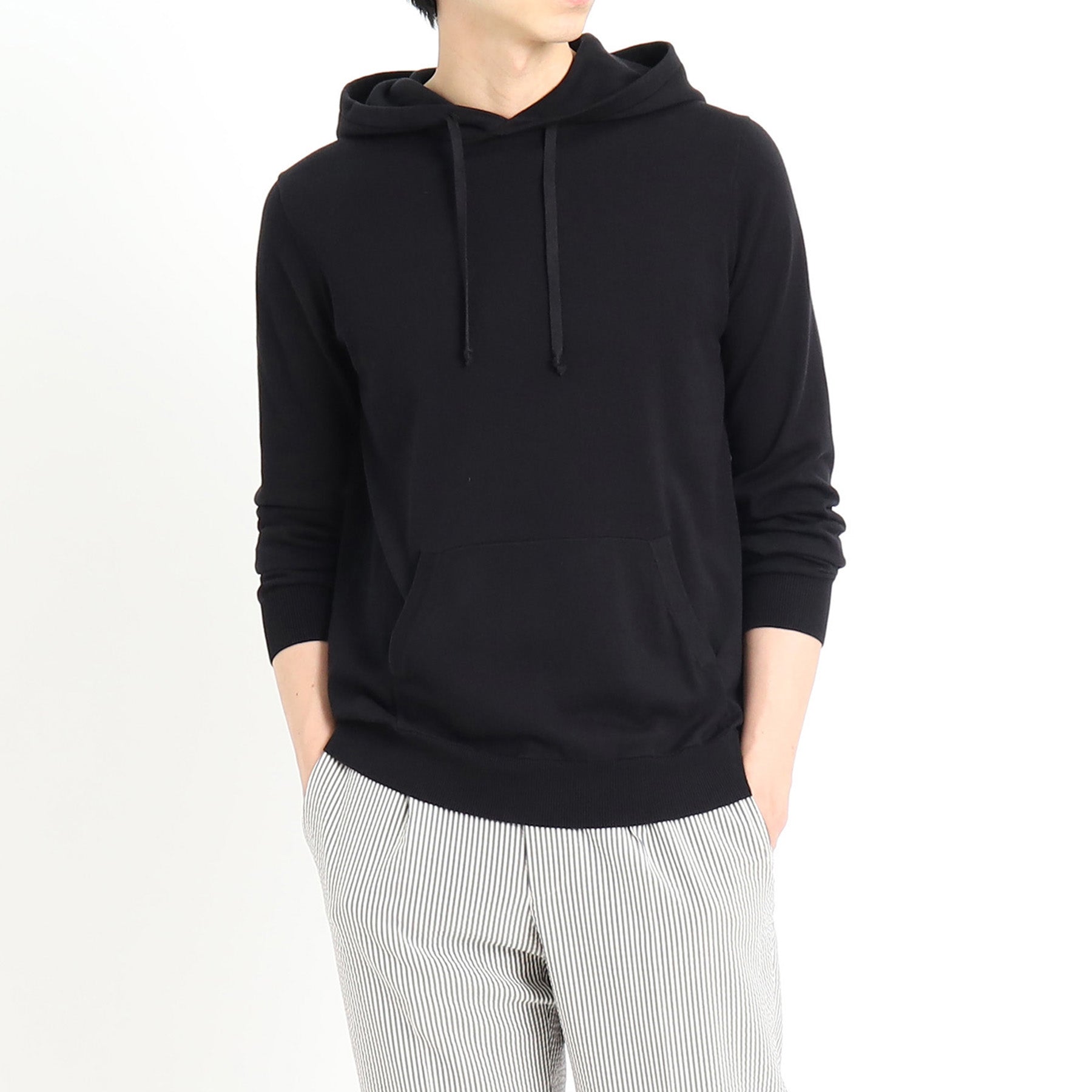 スビンプラチナム ニットフーディ ブラック | ＋CLOTHET ONLINE