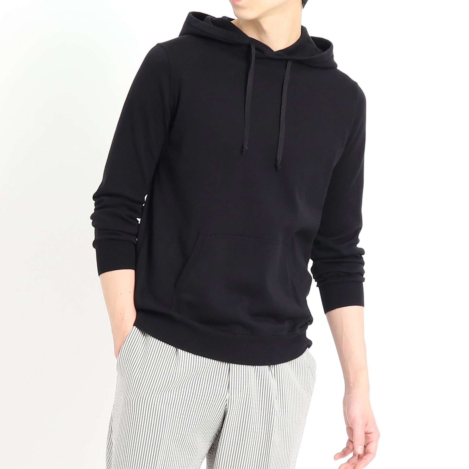 その他ブランド / +CLOTHET/ニットパーカー/4/コットン/BLK/CLF-80028 スビンプラチナム ニットフーディ ブラック | ＋CLOTHET ONLINE