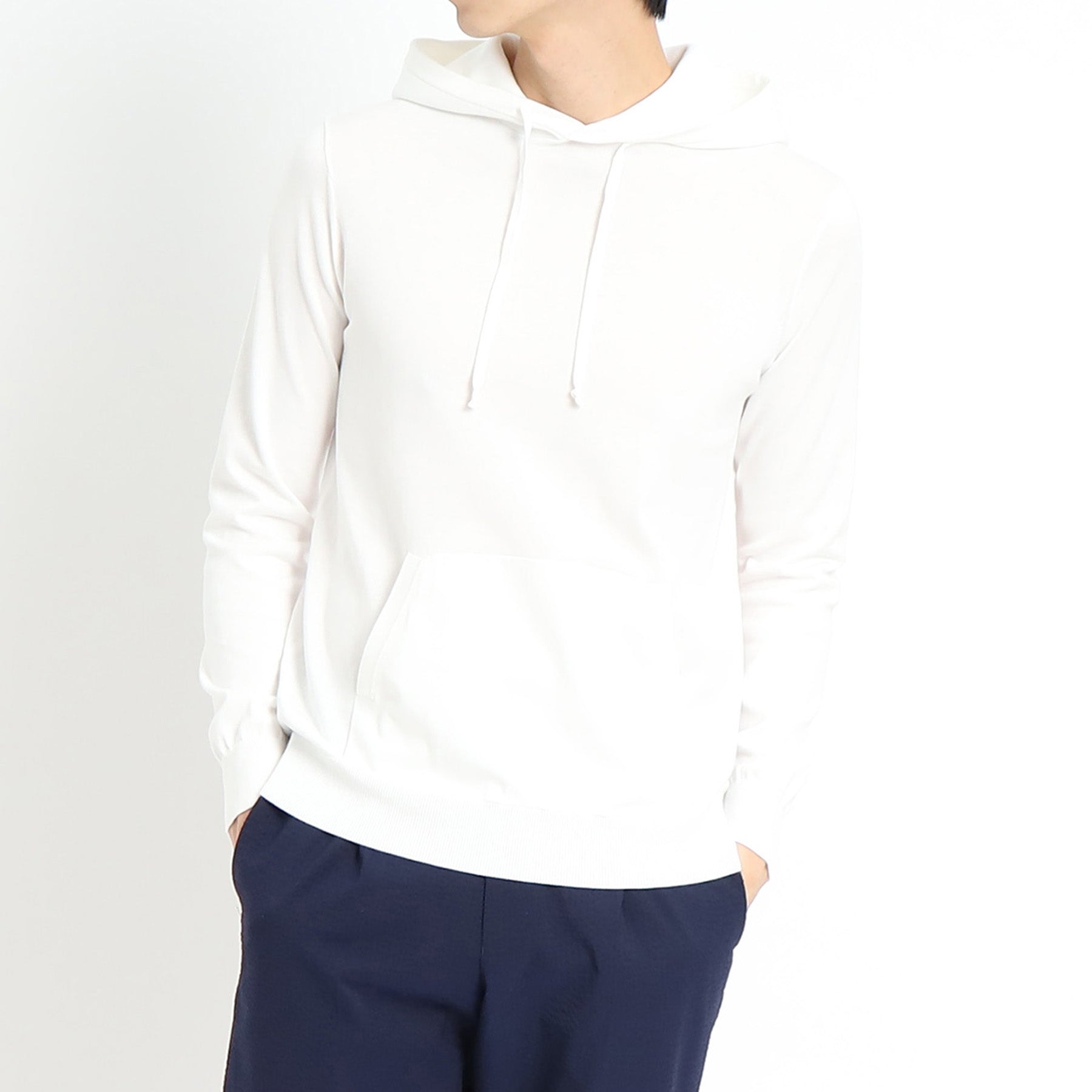 スビンプラチナム ニットフーディ ホワイト | ＋CLOTHET ONLINE