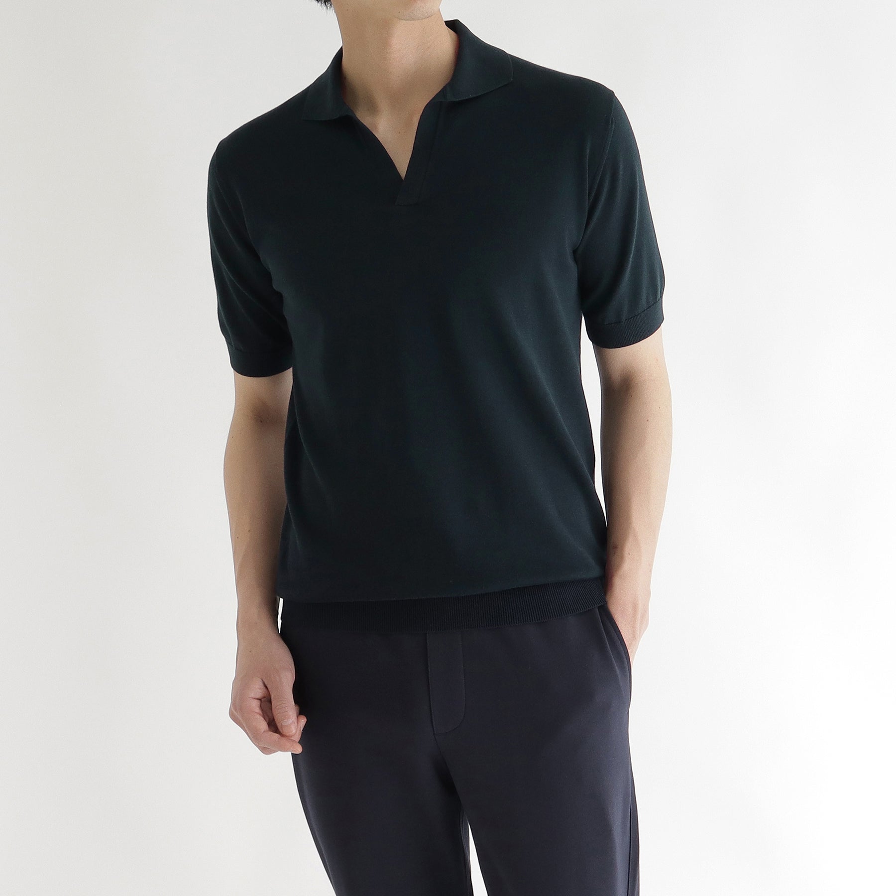 スカイホッパー スビンプラチナム スキッパーニット ネイビー | ＋CLOTHET ONLINE