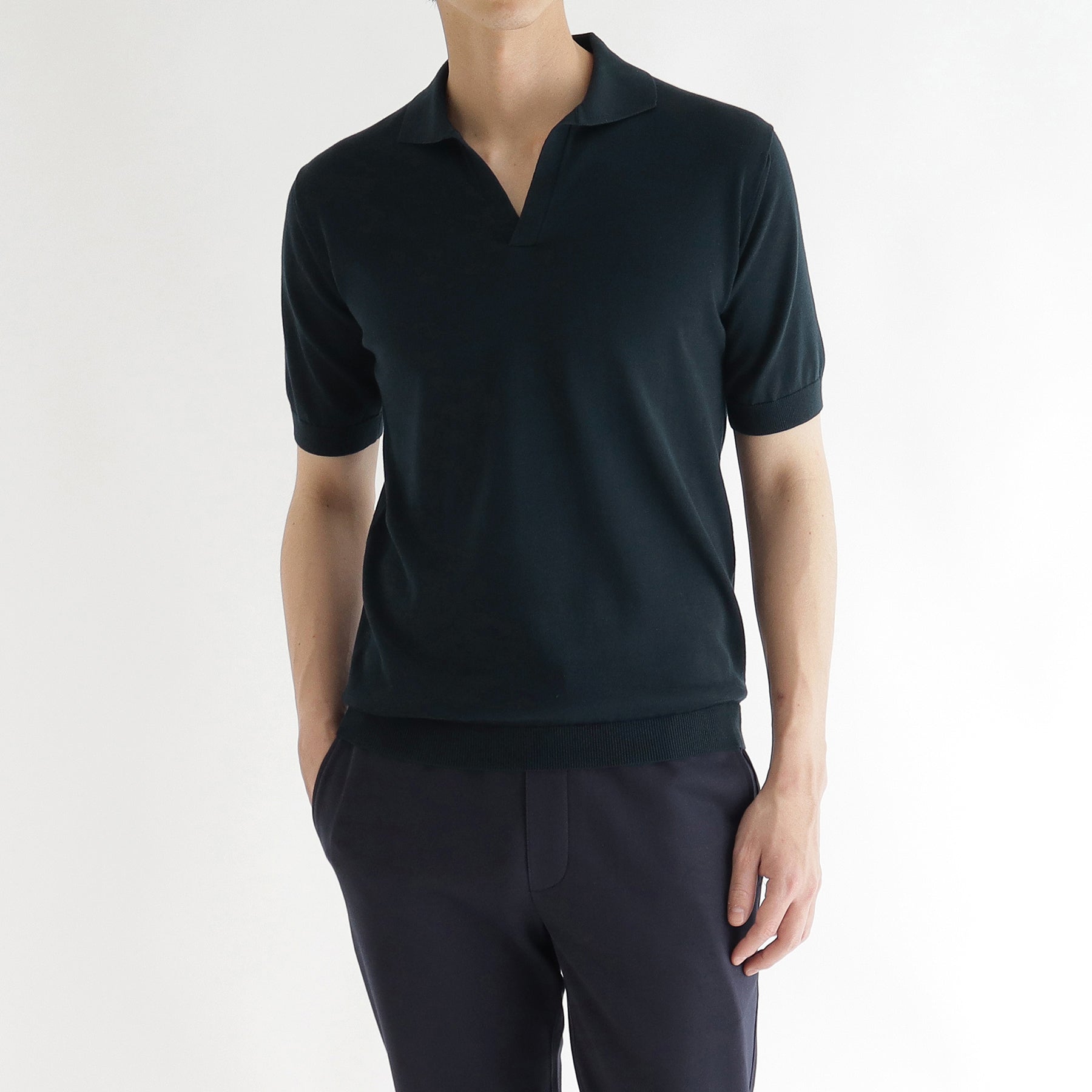 スビンプラチナム スキッパーニット ネイビー | ＋CLOTHET ONLINE