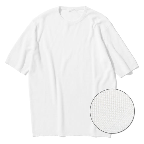 Mini Thermal Knit T-shirt Color: White